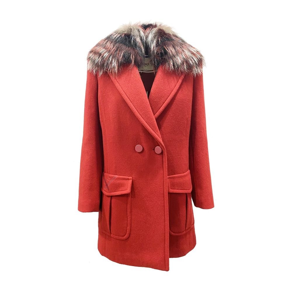 Fendi Fendi Multicolor Virgin Wool Coat product image (image 1 of 4)