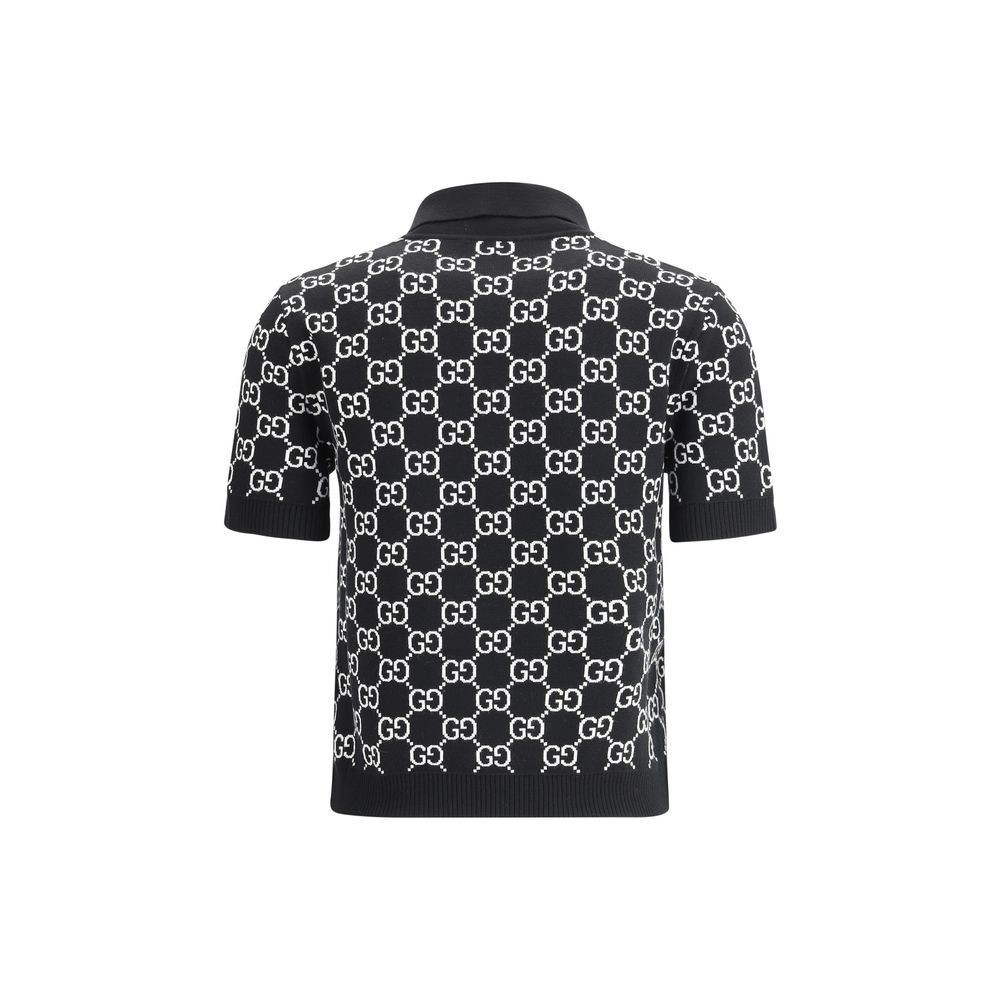 Gucci Gucci Black Wool Pattern Shirt product photograph (image 2 of 3)