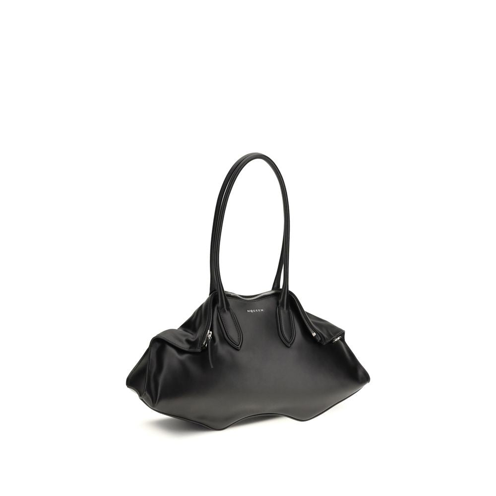 Alexander McQueen Alexander McQueen Black Calf Leather Bos Taurus Shoulder Bag product photograph (image 2 of 4)
