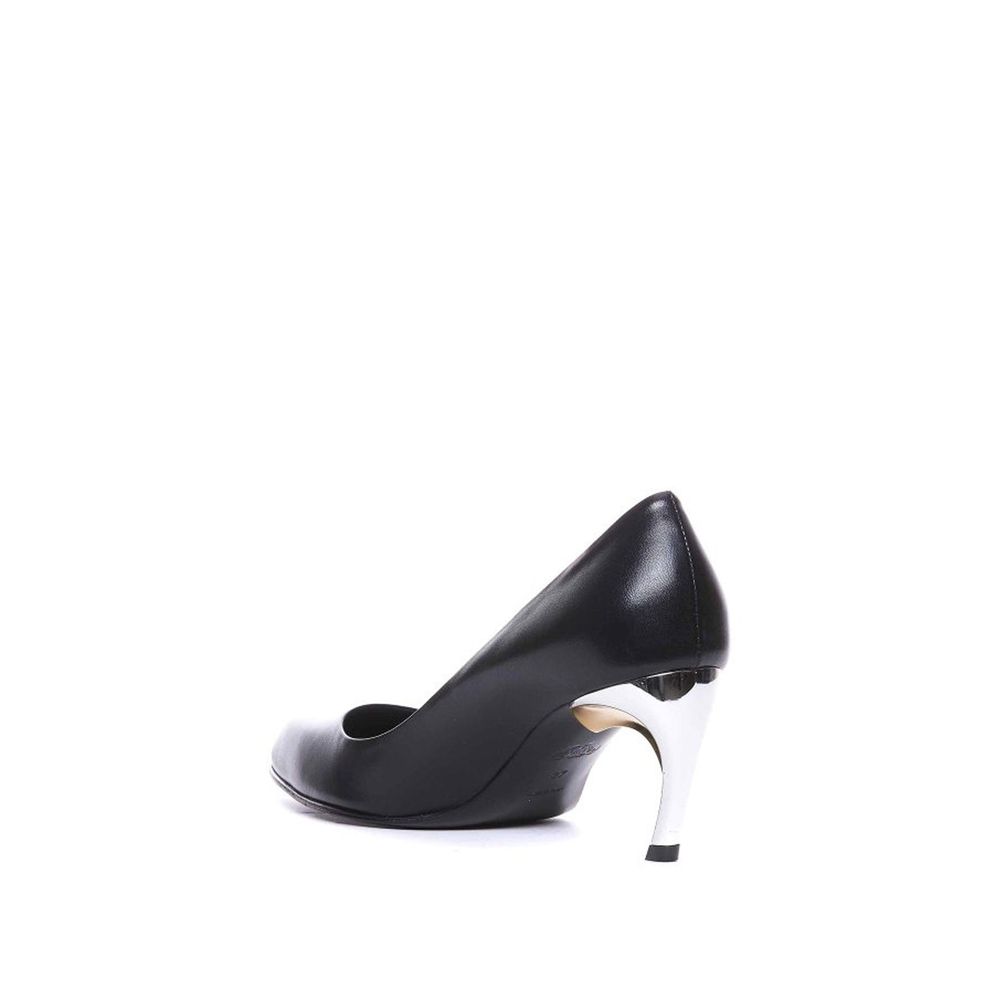 Alexander McQueen Alexander McQueen Heel Black Lambskin Silver Leather Sole Women catalog image (image 3 of 4)
