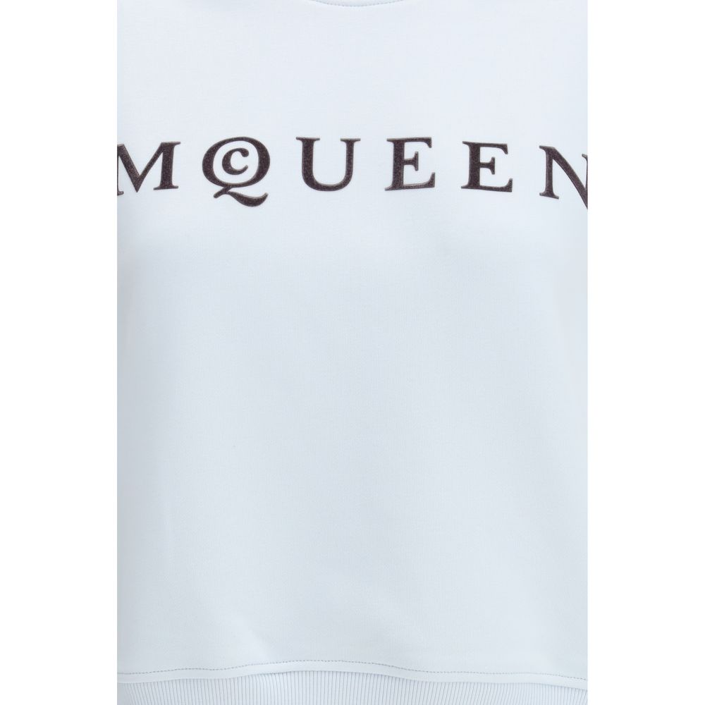 Alexander McQueen Alexander McQueen Sweater Blue Cotton Logo Hardware Women catalog image (image 3 of 3)