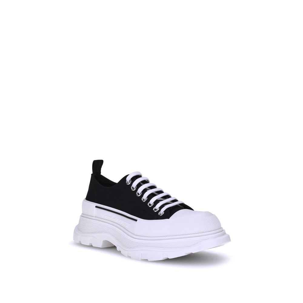 Alexander McQueen Alexander McQueen Heel Black Rubber Canvas Black Logo Hardware Designer Estate product photograph (image