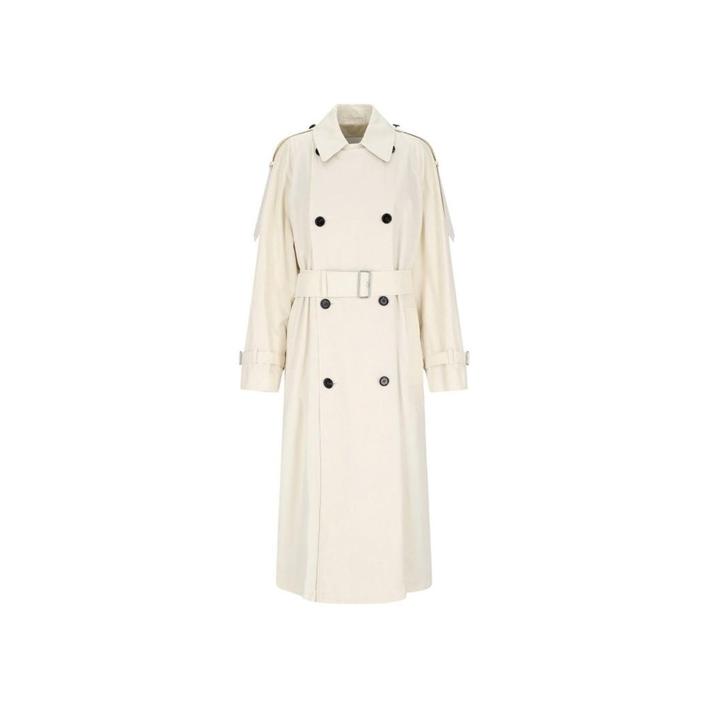 Burberry Burberry White Cotton Coat product image (image 1 of 4)