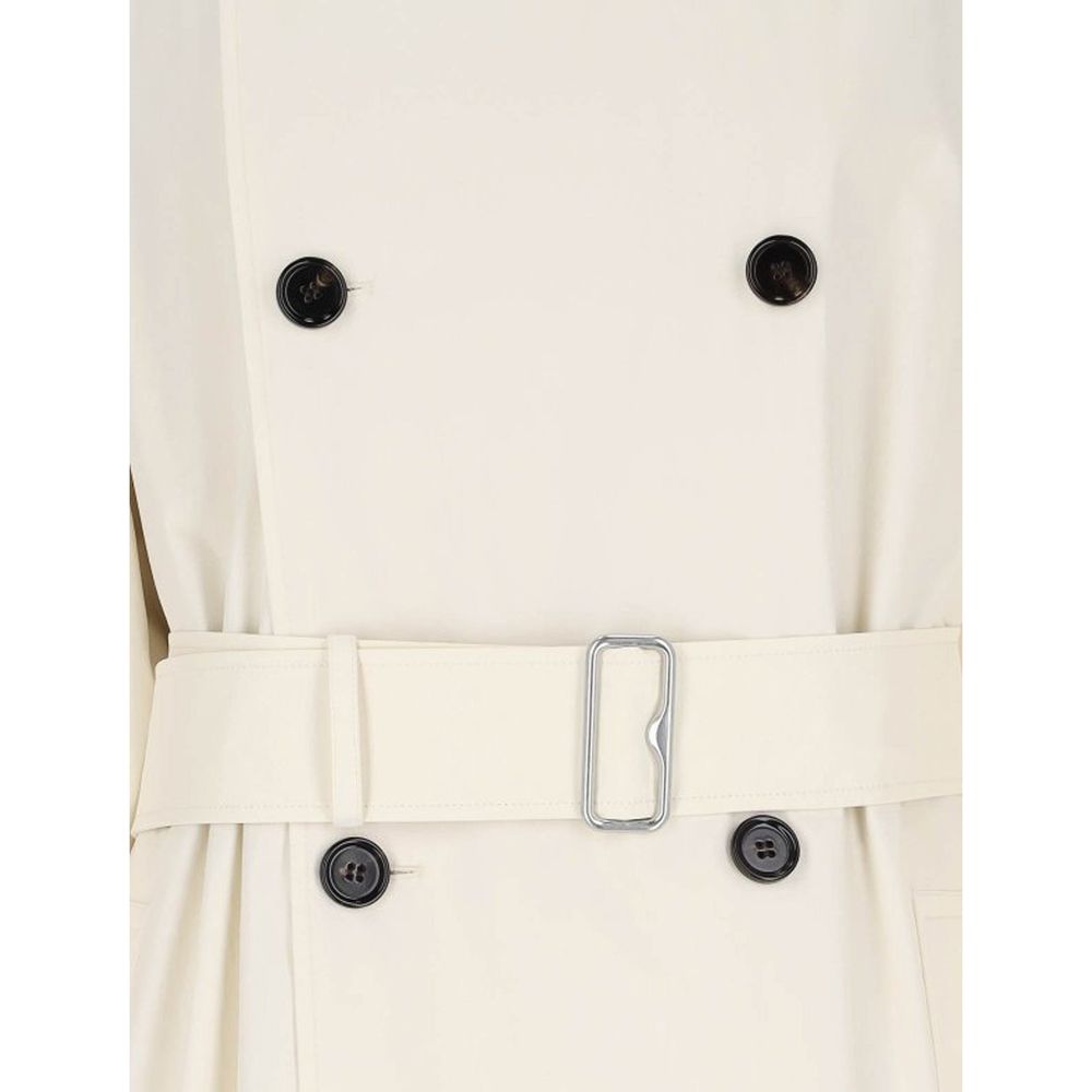 Burberry Burberry White Cotton Coat studio product image (image 4 of 4)