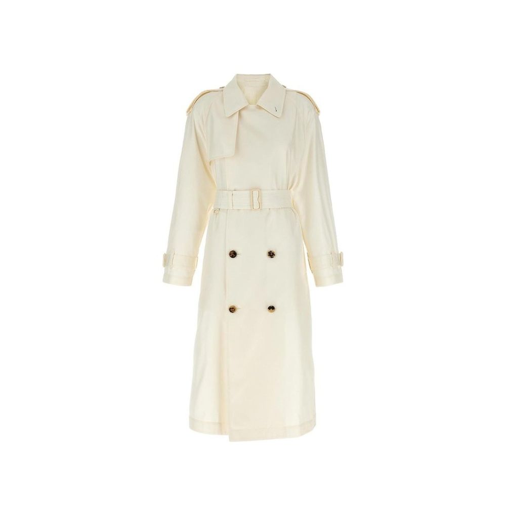 Burberry Burberry White Silk Coat Women product image (image 1 of 4)