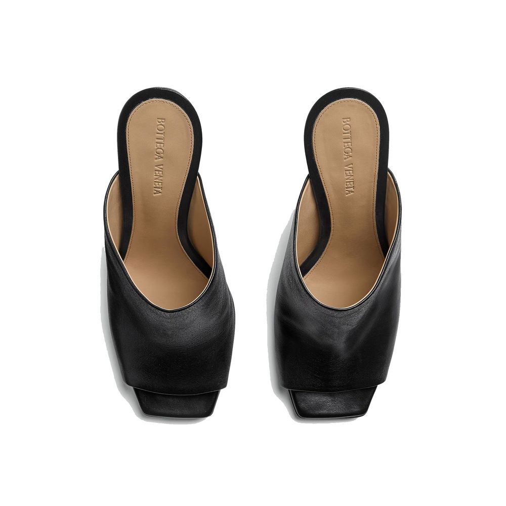 Bottega Veneta Bottega Veneta Black Lamb Leather Mules studio product image (image 4 of 4)