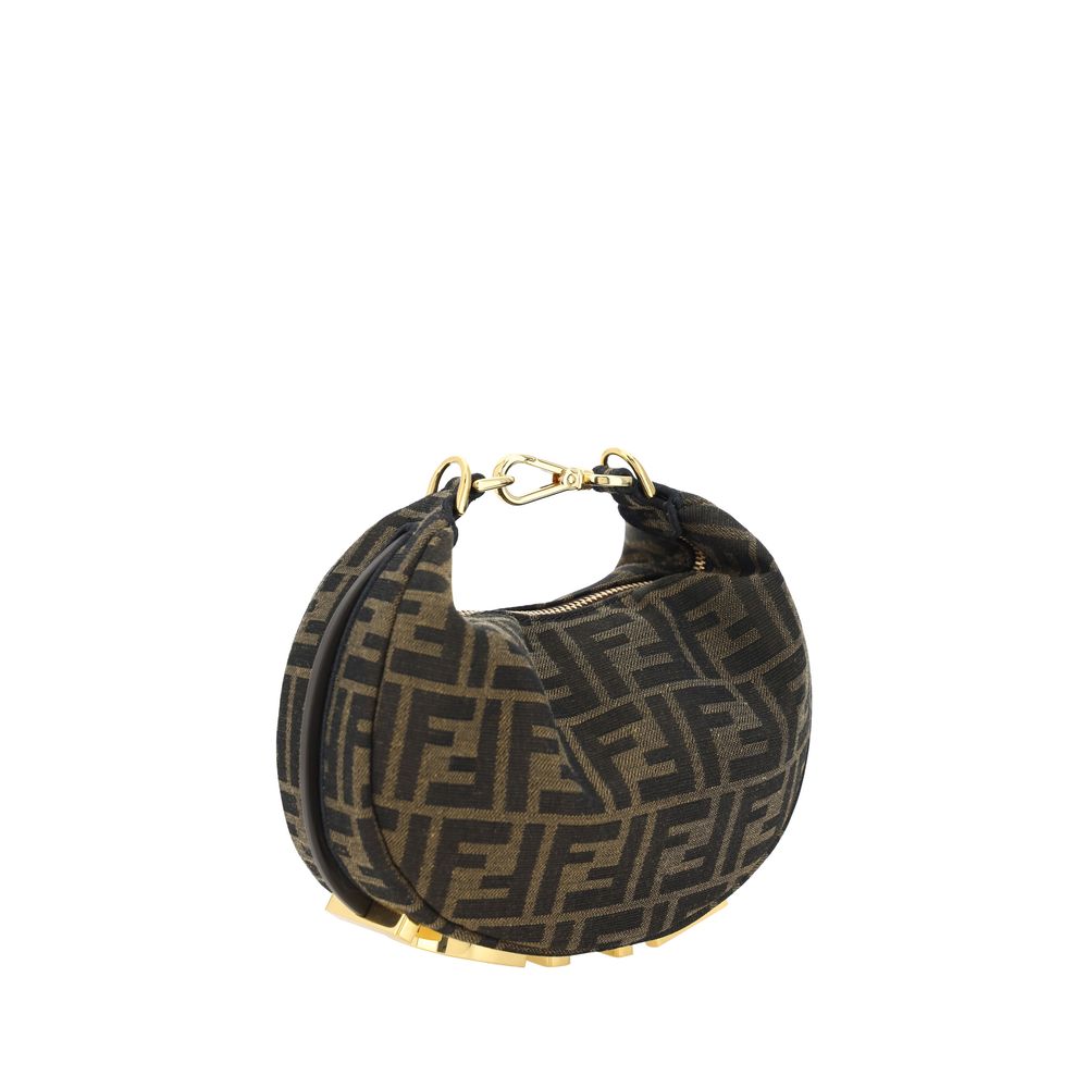 Fendi Fendi Brown Fabric Shoulder Bag product photograph (image 2 of 5)