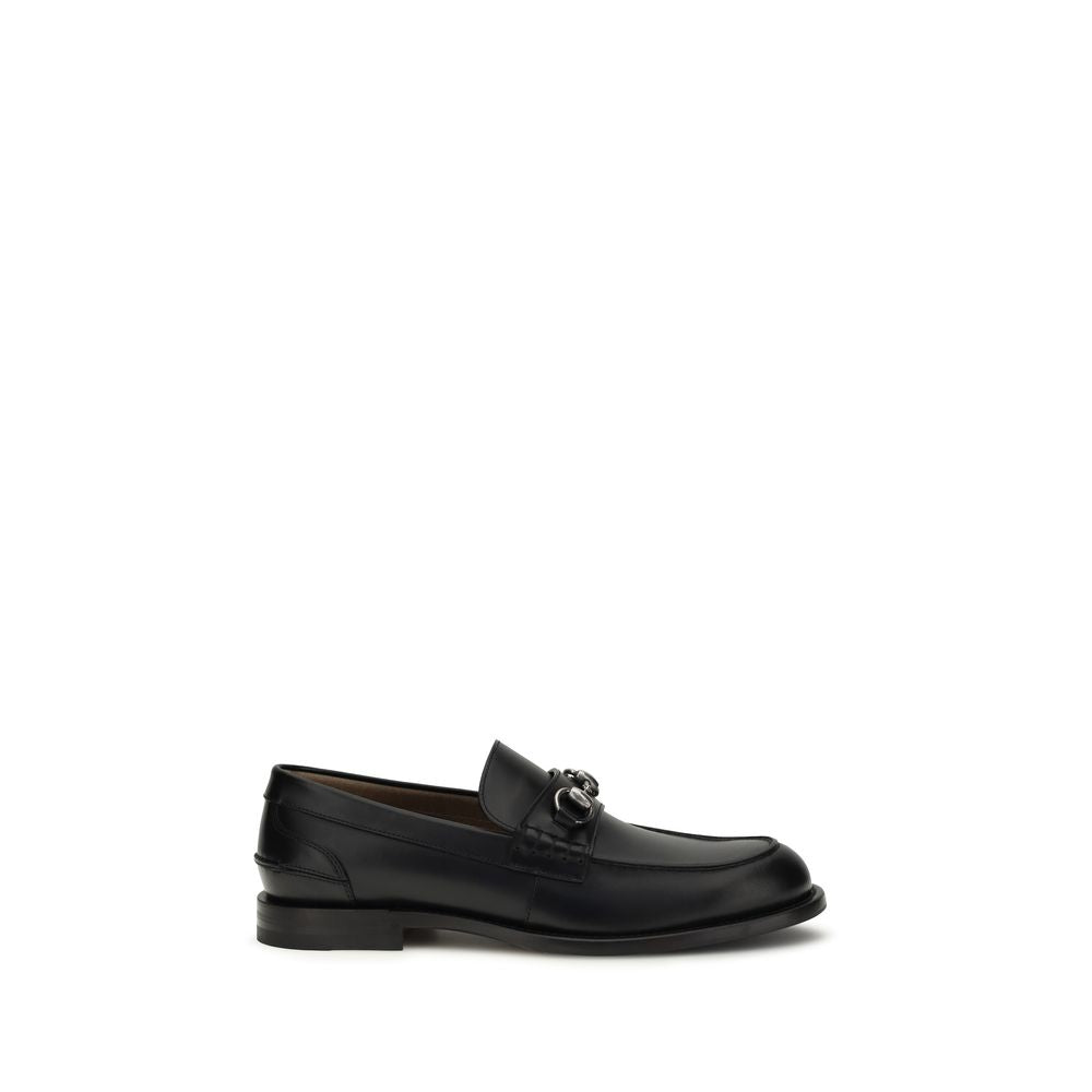 Gucci Black Leather Loafers — GU-851398AAFAR1000-EU39/US6