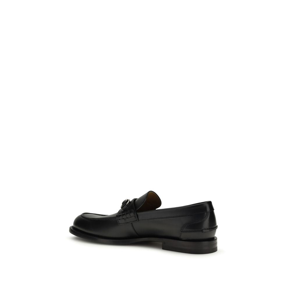 Gucci Black Leather Loafers — GU-851398AAFAR1000-EU39/US6