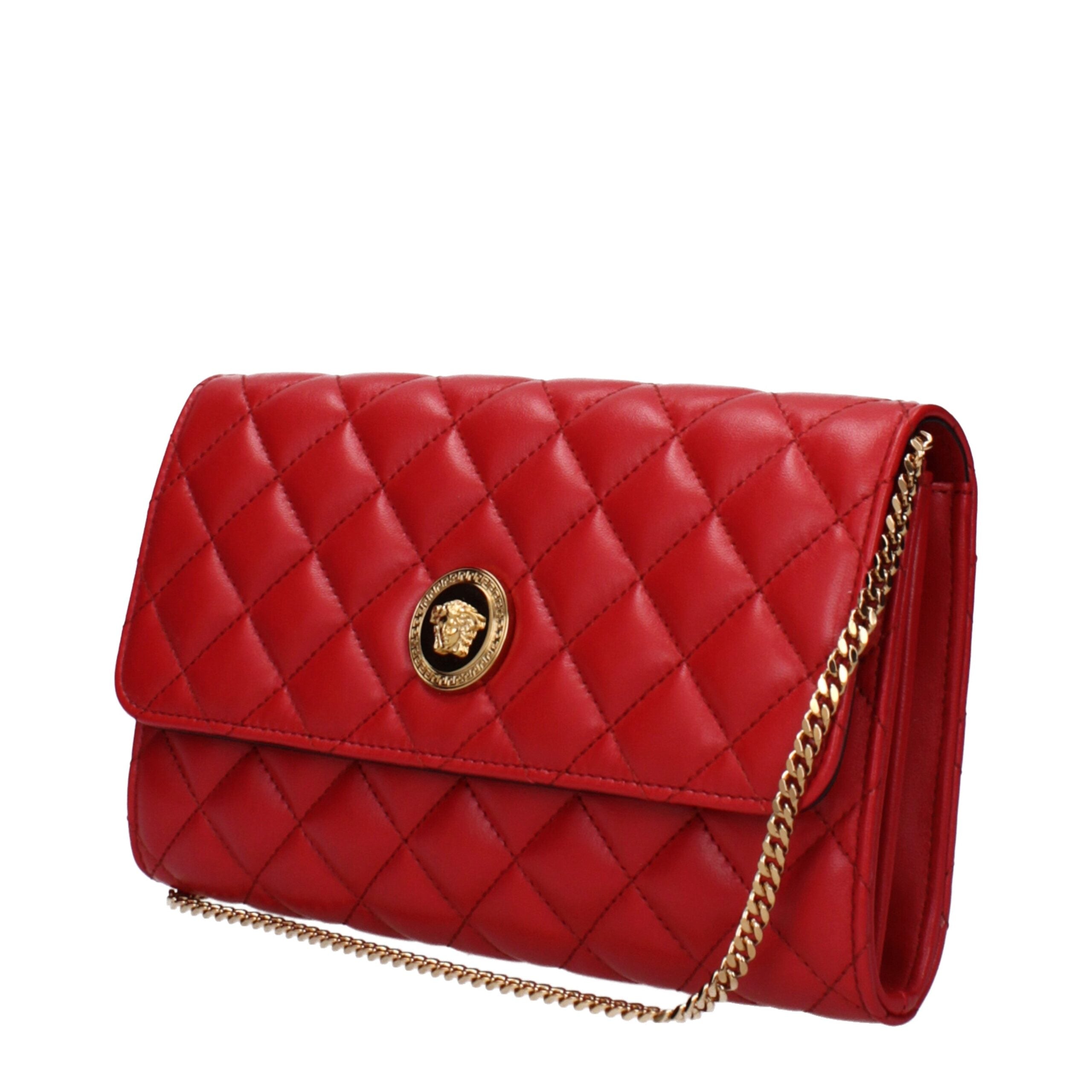 Versace Versace Red Leather Clutch Bag product photograph (image 2 of 3)