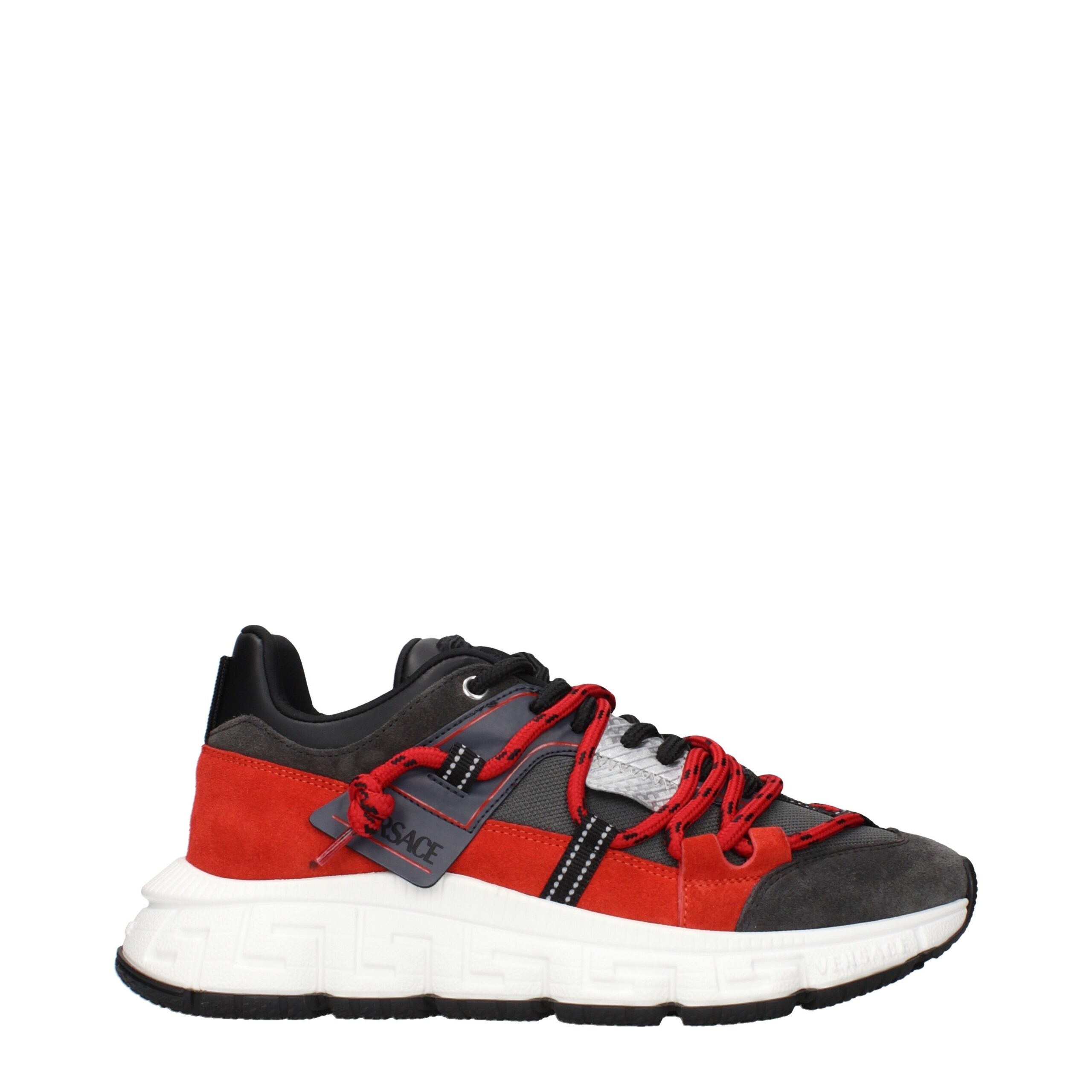 Versace Versace Gray Suede Sneakers product image (image 1 of 5)