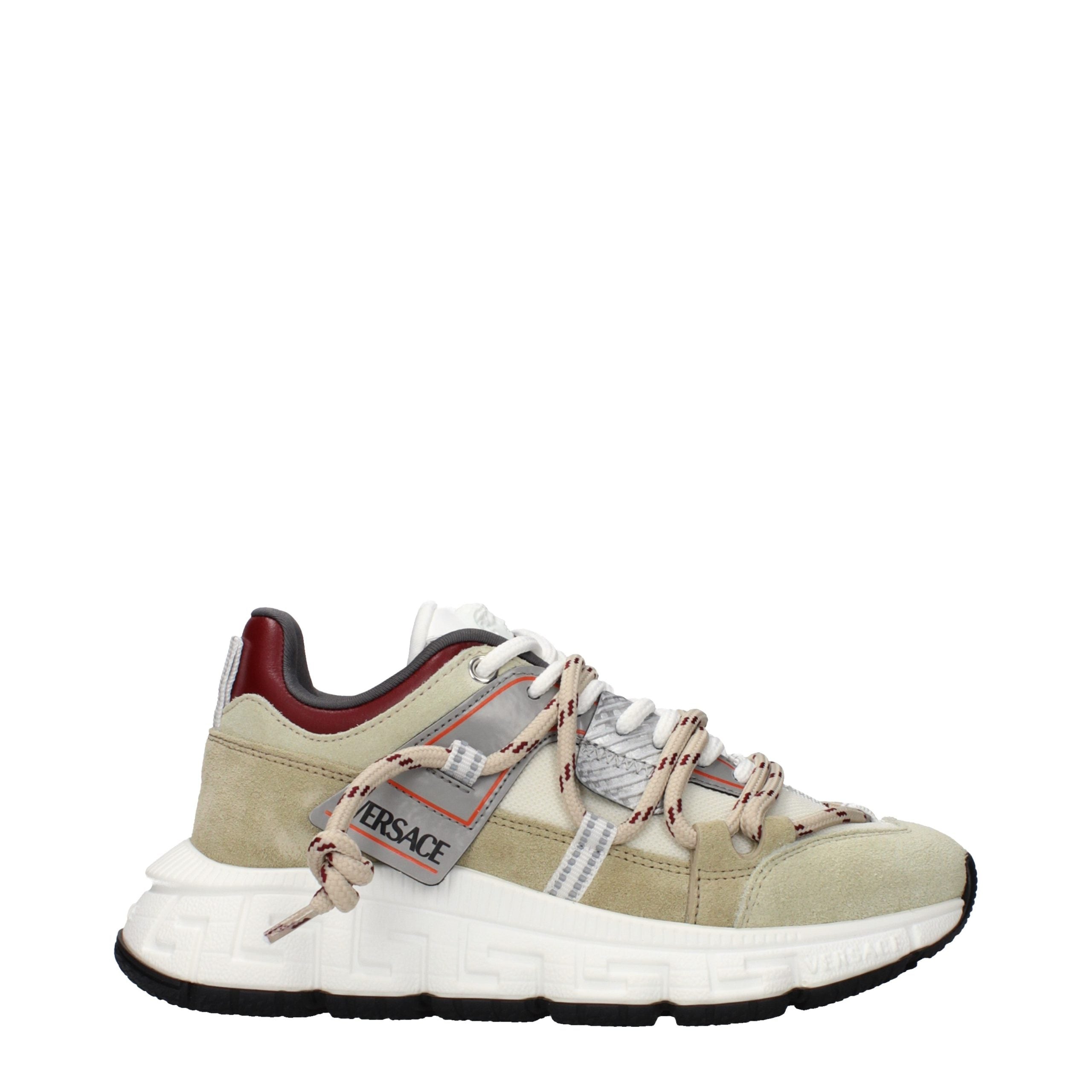 Versace Versace Beige Leather Chunky Sneakers product image (image 1 of 5)