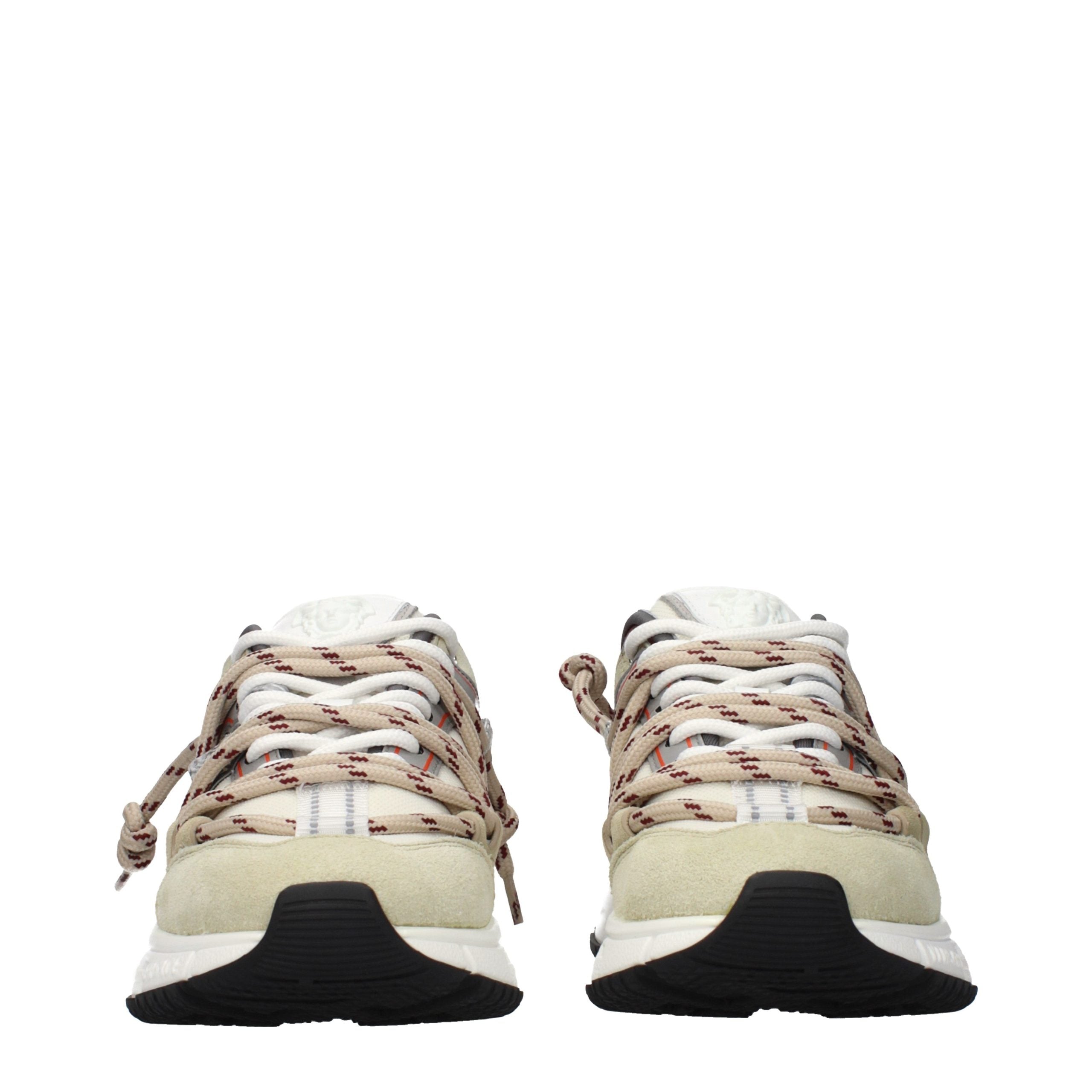 Versace Versace Beige Leather Chunky Sneakers catalog image (image 3 of 5)