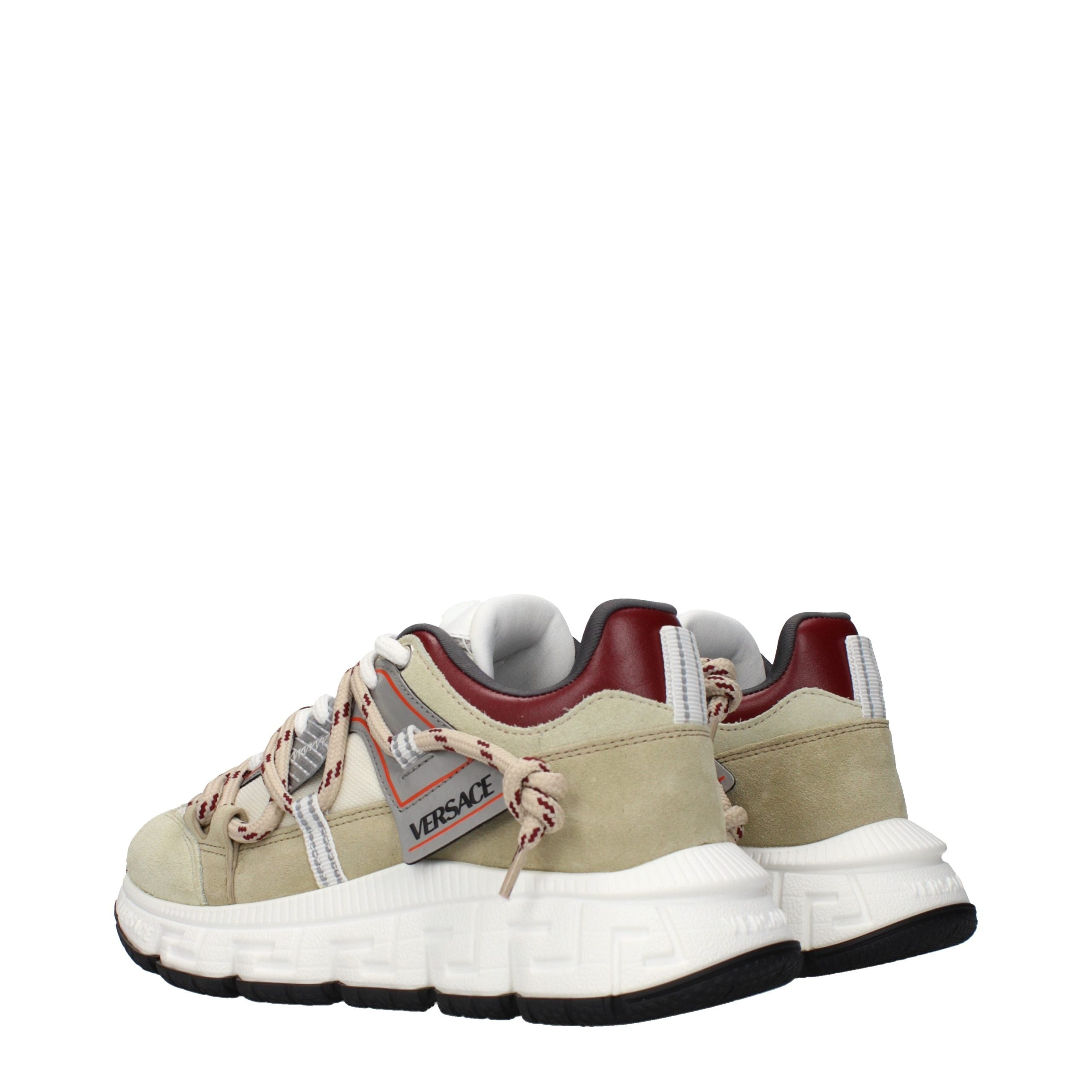Versace Versace Beige Leather Chunky Sneakers studio product image (image 4 of 5)
