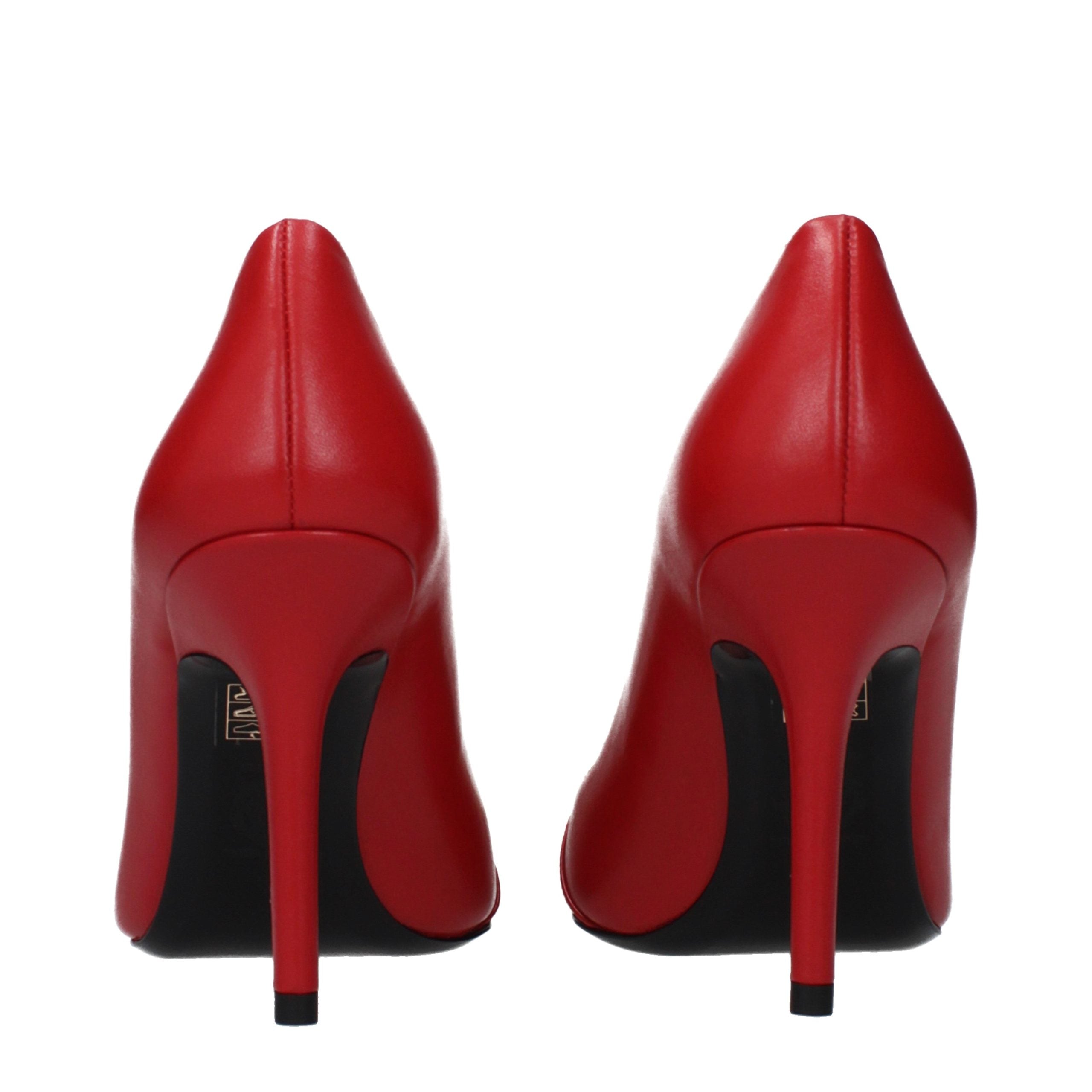 Versace Versace Red Leather High Heel Pumps product image (image 5 of 5)