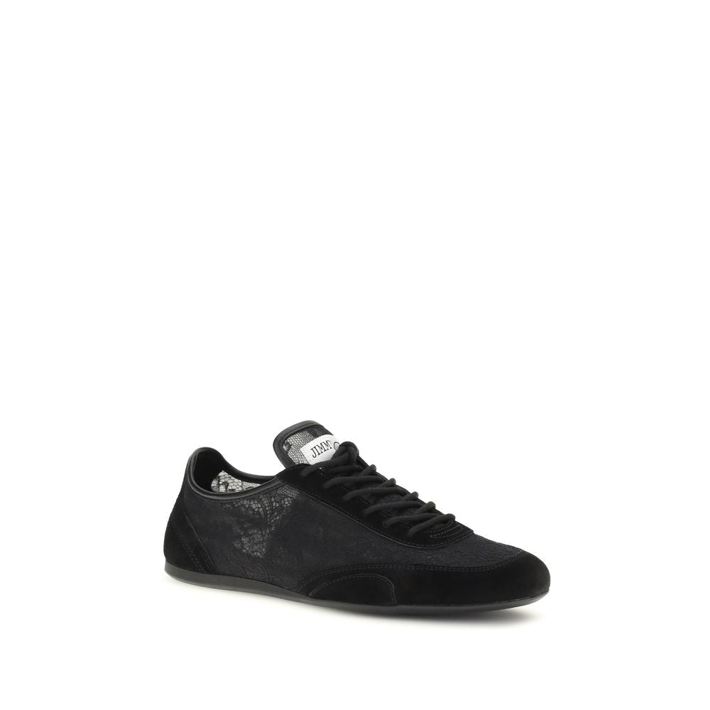 Jimmy Choo Jimmy Choo Black Calf Leather Bos Taurus Athletic Sneakers product photograph (image 2 of 4)