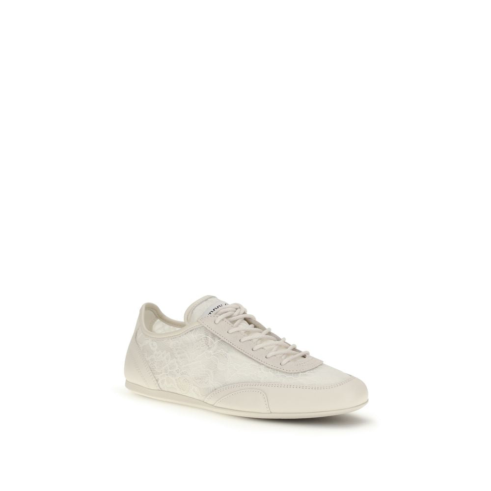 Jimmy Choo Jimmy Choo Beige Calf Leather Bos Taurus Athletic Sneakers product photograph (image 2 of 4)