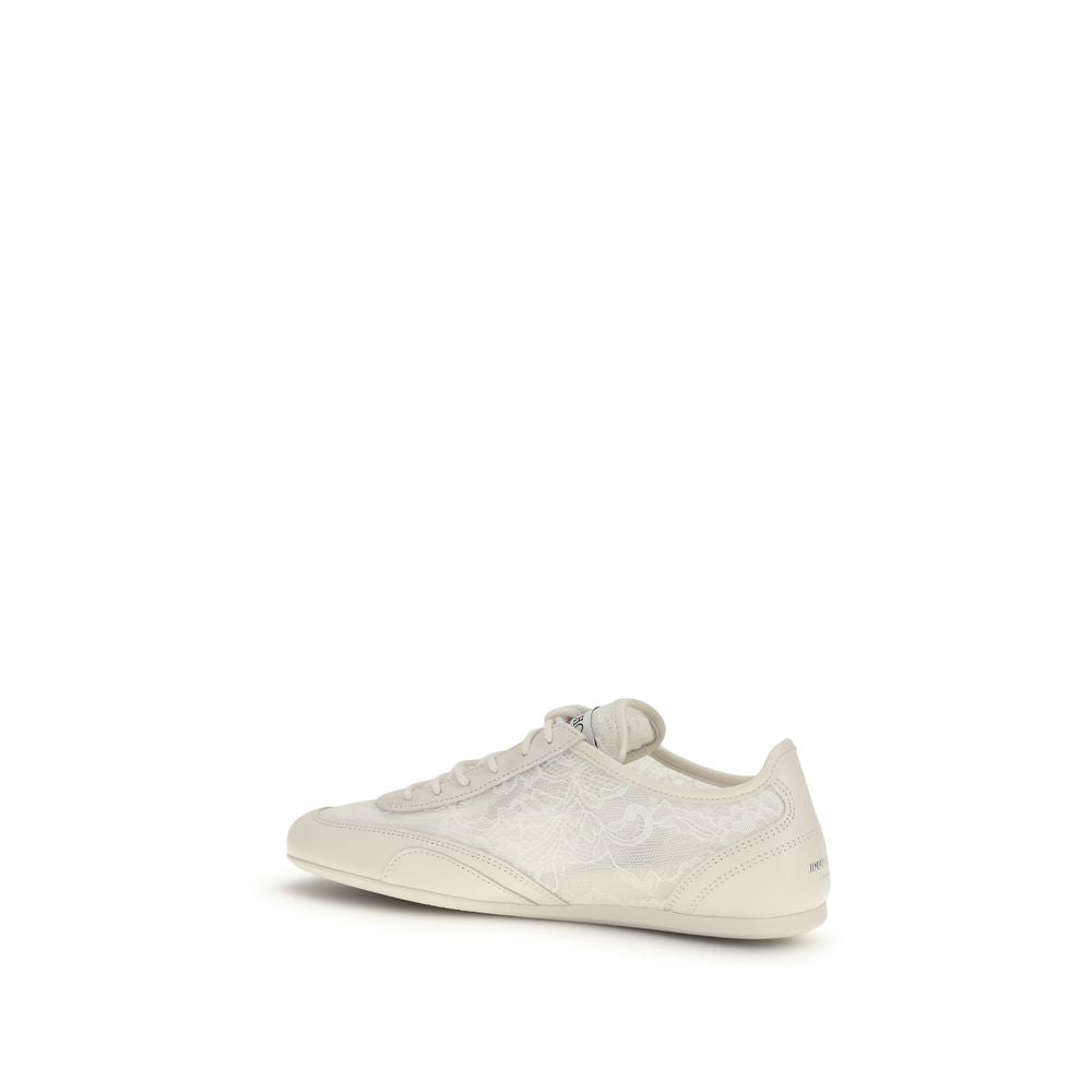 Jimmy Choo Jimmy Choo Beige Calf Leather Bos Taurus Athletic Sneakers catalog image (image 3 of 4)
