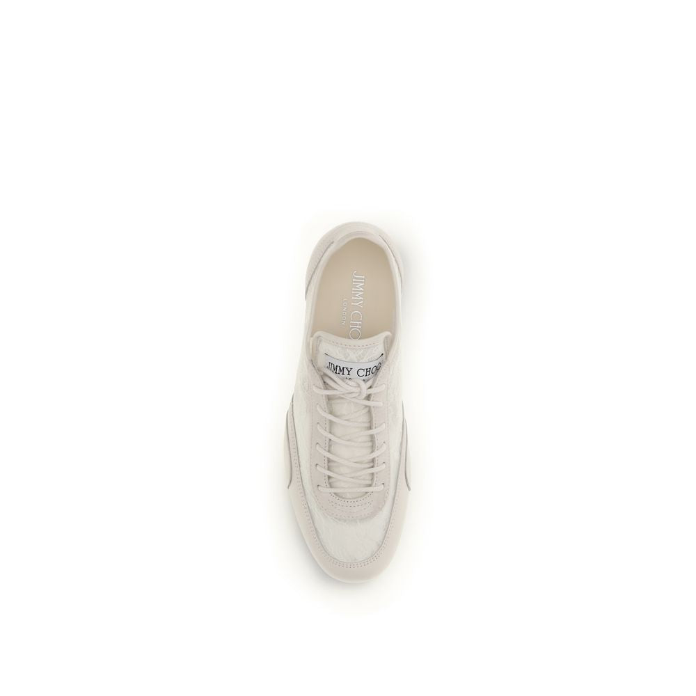 Jimmy Choo Jimmy Choo Beige Calf Leather Bos Taurus Athletic Sneakers studio product image (image 4 of 4)