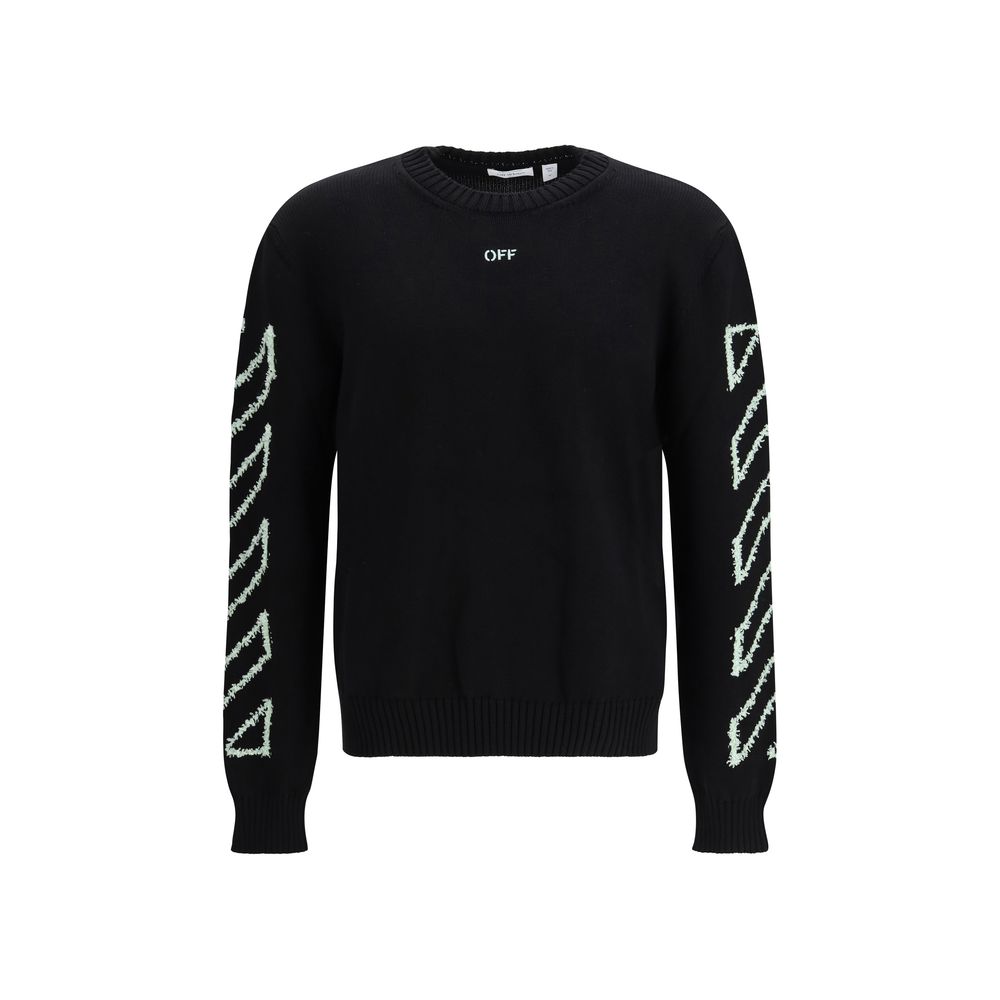 Off-White Off-White Black Cotton Sweatshirt product image (image 1 of 3)