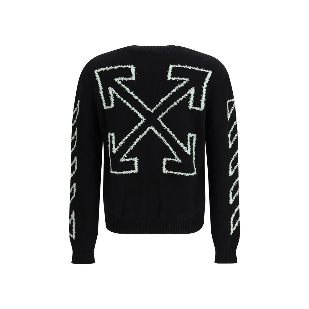 Off-White Off-White Black Cotton Sweatshirt product photograph (image 2 of 3)