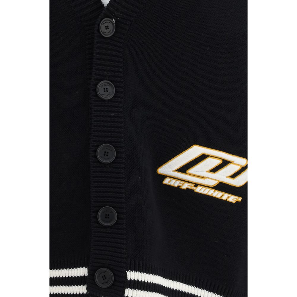 Off-White Off-White Black Cotton Cardigan catalog image (image 3 of 3)