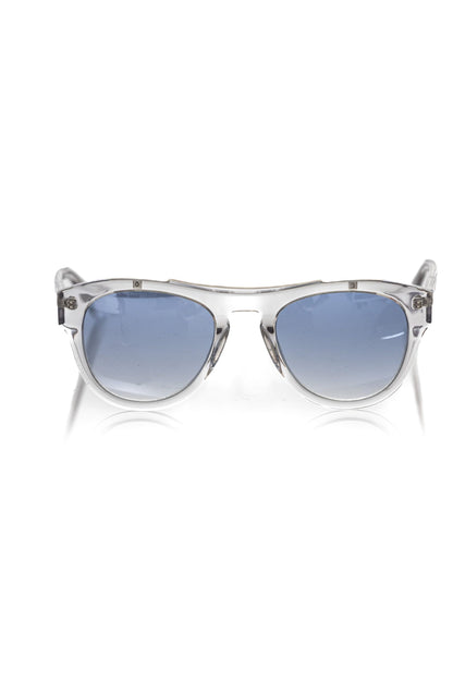 Frankie Morello White Acetate Men Sunglass