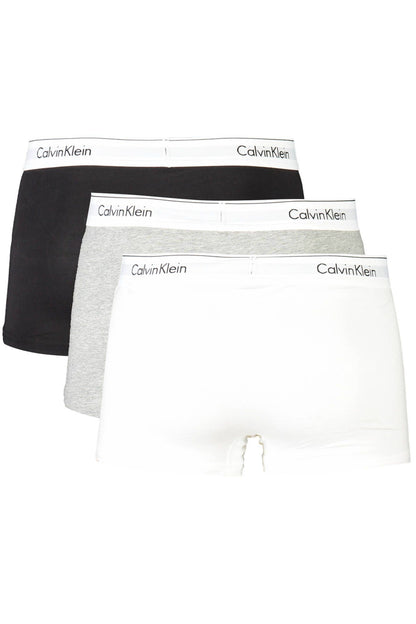 Calvin Klein Gray Cotton Men Trunk