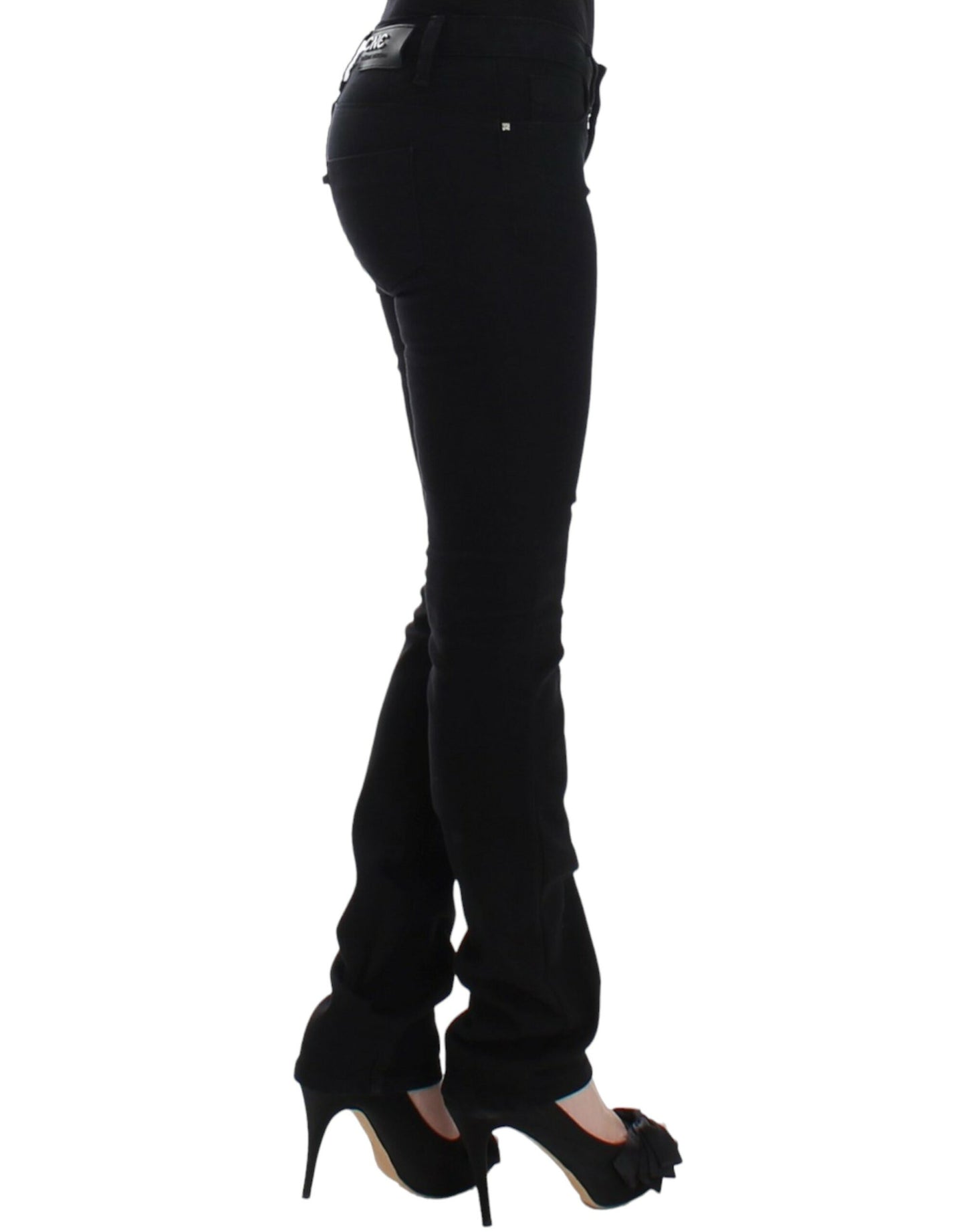 Costume National Elegant Black Straight Leg Jeans - Gio Beverly Hills