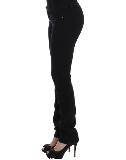Costume National Elegant Black Straight Leg Jeans - Gio Beverly Hills