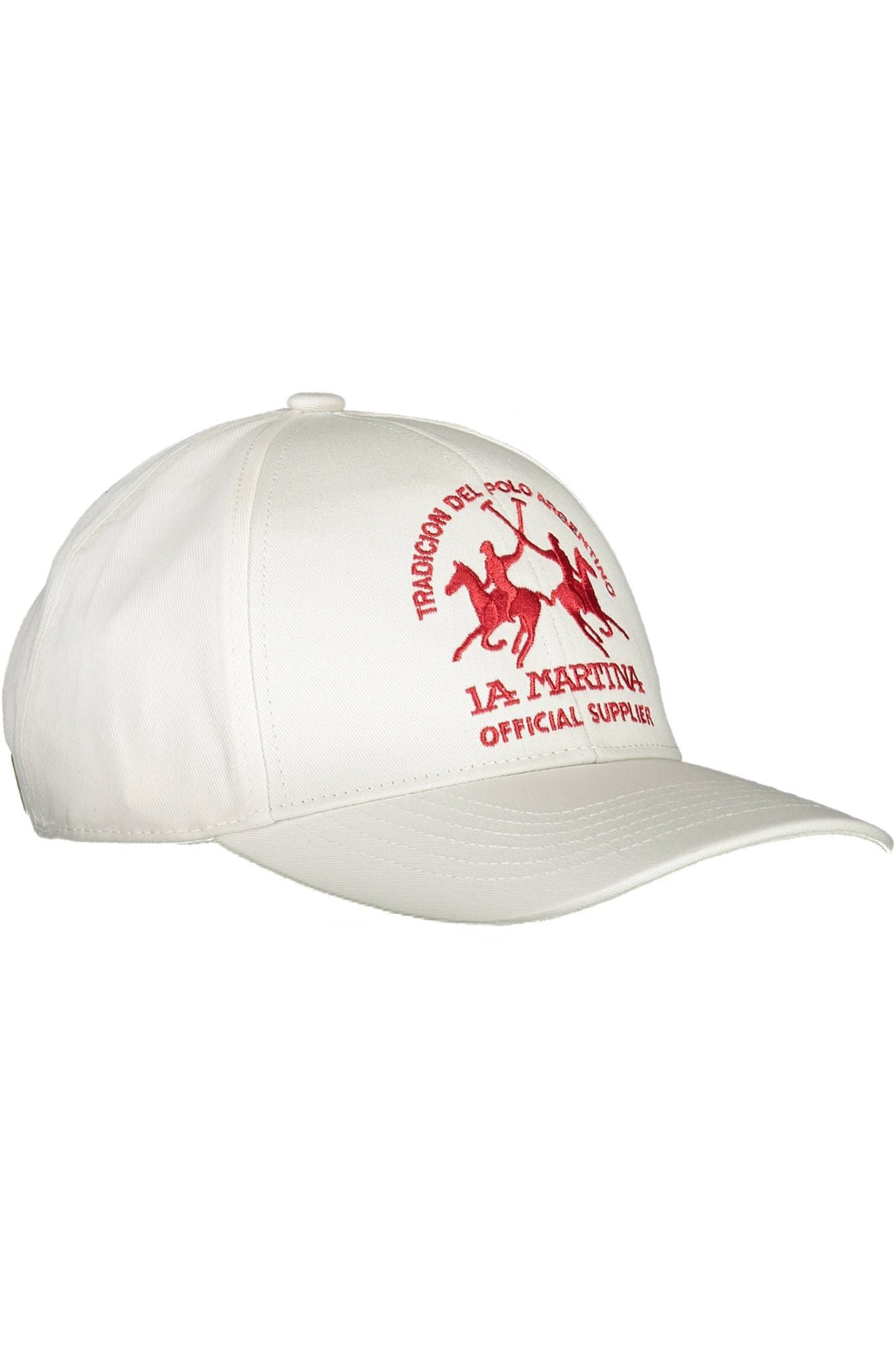 La Martina White Cotton Men Cap