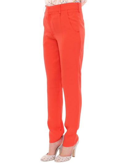 CO|TE Chic Orange Boyfriend Pants - Italian Crafted - Gio Beverly Hills