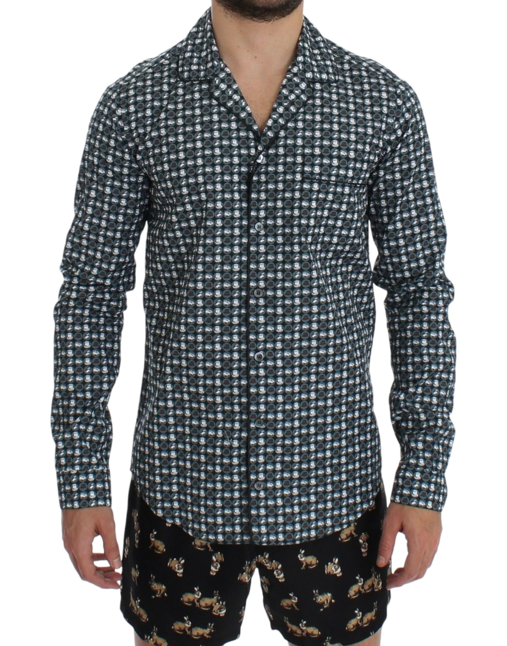 Dolce & Gabbana Elegant Green Pajama Nightshirt - Gio Beverly Hills