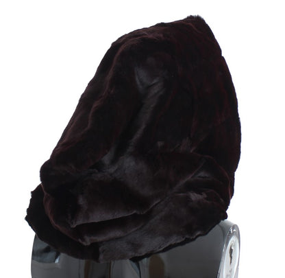 Dolce & Gabbana Exclusive Purple Weasel Fur Hooded Scarf - Gio Beverly Hills