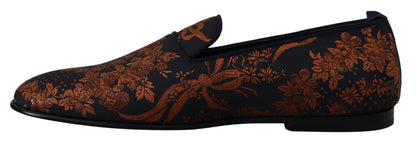 Dolce & Gabbana Elegant Floral Slip-On Loafers