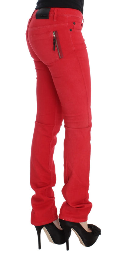 Costume National Chic Red Slim Fit Jeans - Gio Beverly Hills