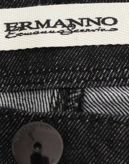 Ermanno Scervino Chic Black Skinny Jeans - Elegant & Slim Fit - Gio Beverly Hills