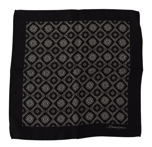 Dolce & Gabbana Elegant Geometric Silk Square Scarf