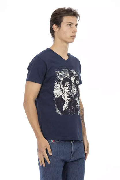 Trussardi Action Blue Cotton Men's T-Shirt