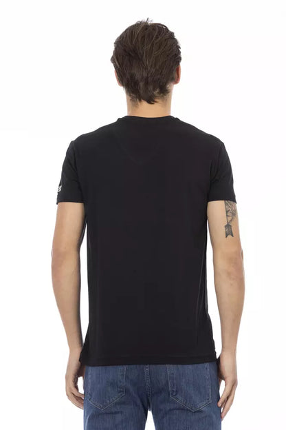 Trussardi Action Black Cotton Men's T-Shirt