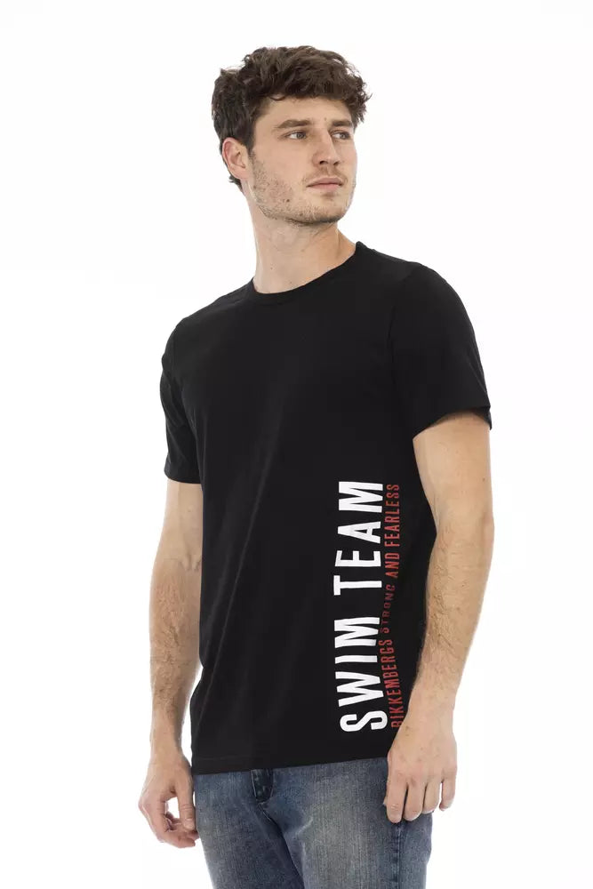 Bikkembergs Black Cotton Men T-Shirt