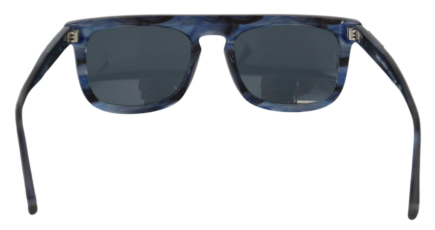 Dolce & Gabbana Elegant Blue Acetate Sunglasses