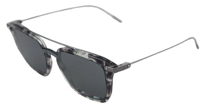 Dolce & Gabbana Stunning Grey Acetate Sunglasses