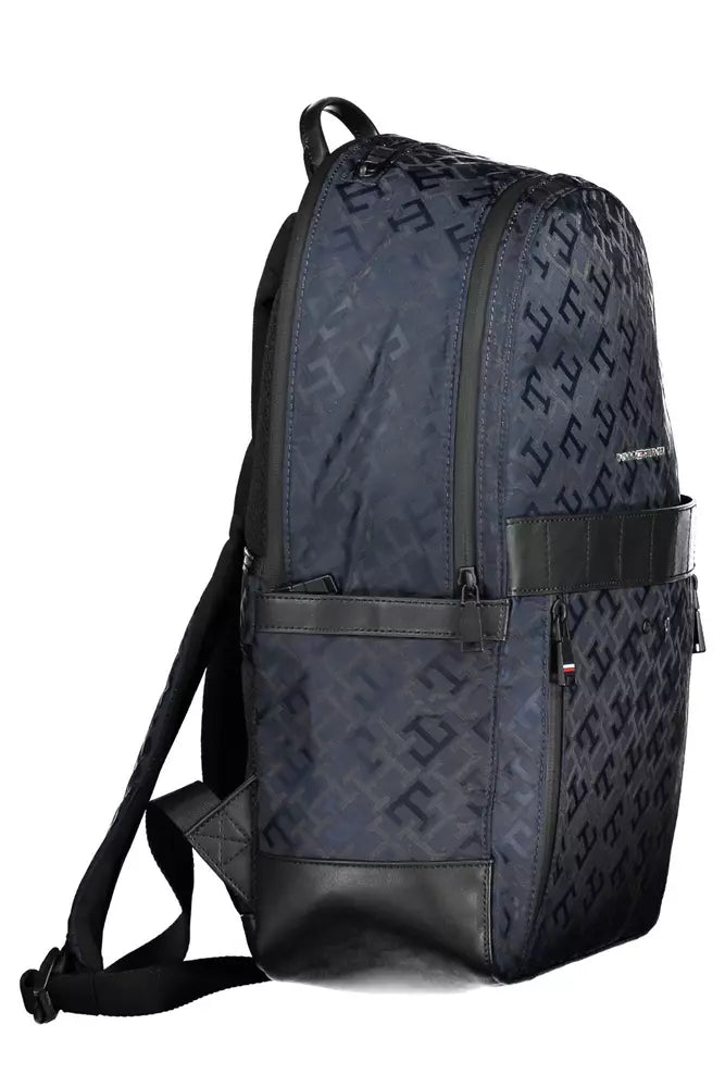 Tommy Hilfiger Blue Polyester Men Backpack