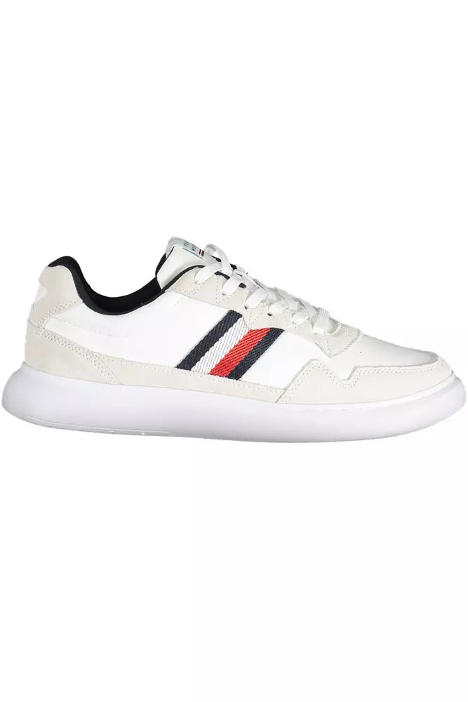 Tommy Hilfiger White Leather Men Sneaker