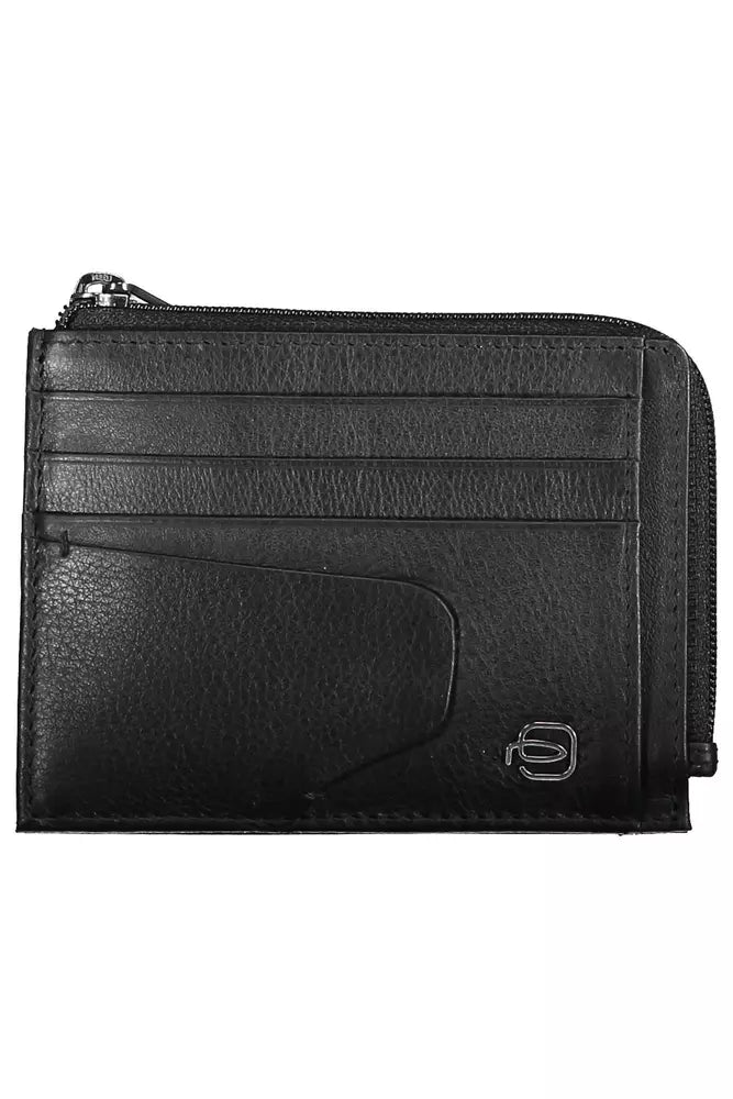 Piquadro Black Leather Men Wallet