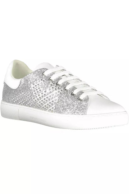 Emporio Armani Silver Polyester Women Sneaker