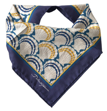 Dolce & Gabbana Elegant Multicolor Silk Men's Square Scarf