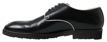 Dolce & Gabbana Elegant Black and White Formal Men's Shoes