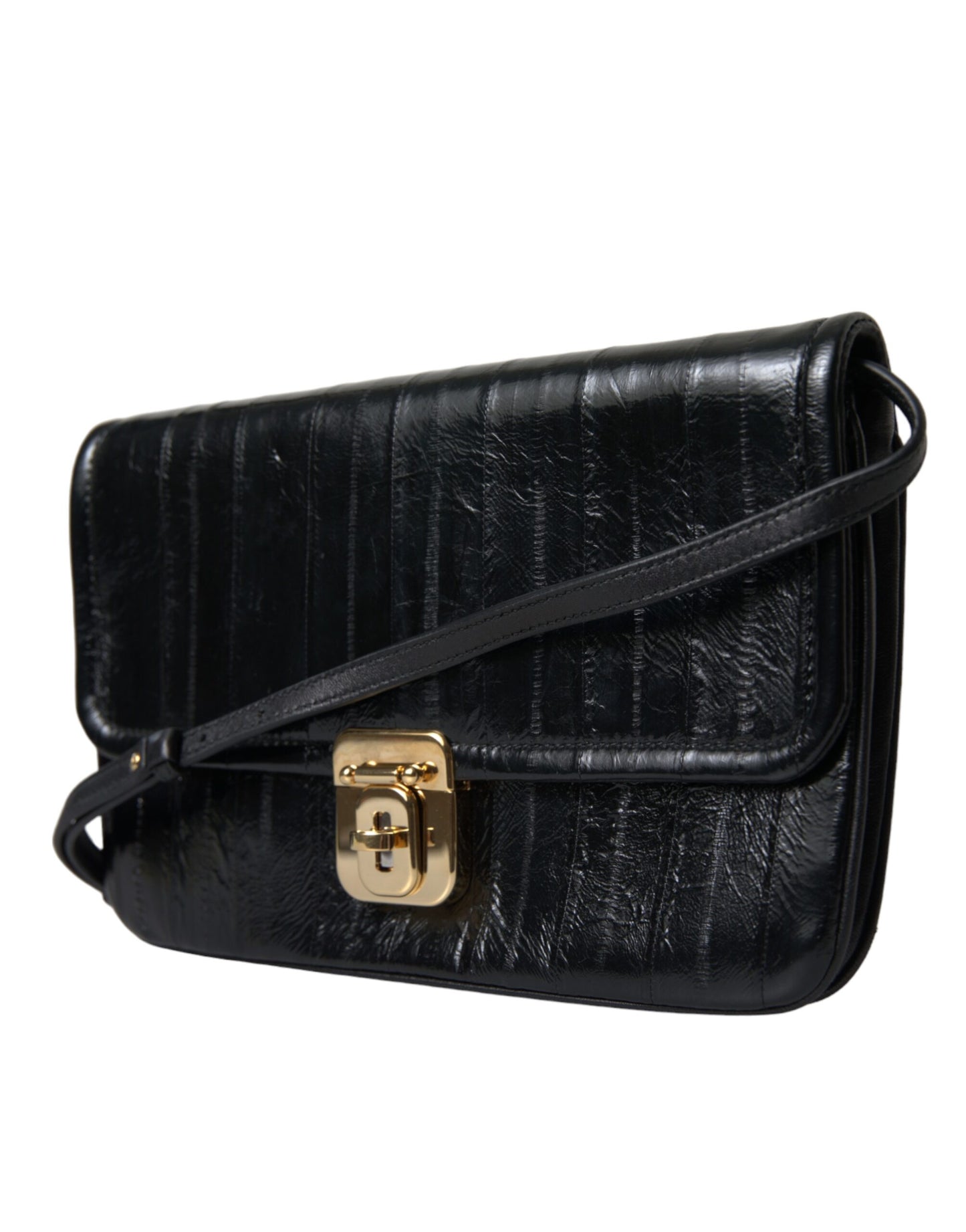 Dolce & Gabbana Elegant Eelskin Leather Shoulder Bag